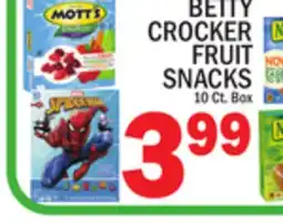 C Town BETTY CROCKER FRUIT SNACKS offer