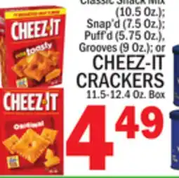 C Town CHEEZ-IT CRACKERS 11.5-12.4 Oz. Box offer