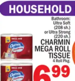 C Town CHARMIN MEGA ROLL TISSUE 4 Roll Pkg offer