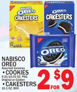 C Town NABISCO OREO COOKIES 9.21-14.03 OZ. PKG, CAKESTERS 10.1 OZ. BOX offer