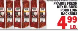 C Town PRAIRIE FRESH DRY RUBBED PORK LOIN BACKRIBS offer