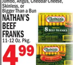 C Town NATHAN'S BEEF FRANKS offer