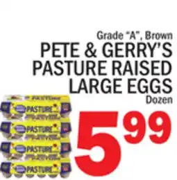 C Town PETE & GERRY'S PASTURE RAISED LARGE EGGS offer