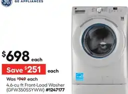 Lowe's 4.6-cu ft Front-Load Washer offer