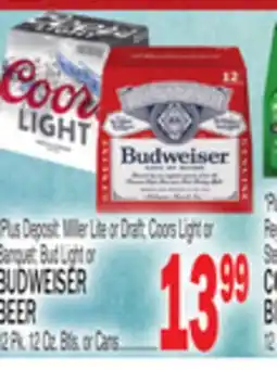 C Town BUDWEISER BEER offer