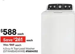 Lowe's 4.5-cu ft Top-Load Washer offer