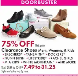 Boscov's Clearance Shoes offer