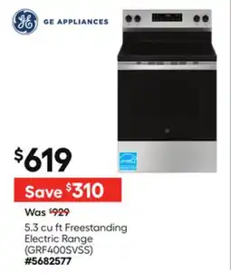 Lowe's 5.3 cu ft Freestanding Electric Range offer
