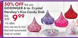 Boscov's GODINGER 6-in. Crystal Hershey's Kiss Candy Dish offer