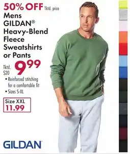 Boscov's Mens GILDAN Heavy-Blend Fleece Sweatshirts or Pants offer