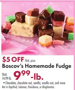 Boscov's Boscov's Homemade Fudge offer