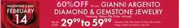 Boscov's GIANNI ARGENTO DIAMOND & GEMSTONE JEWELRY offer