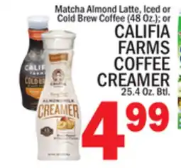 C Town CALIFIA FARMS COFFEE CREAMER offer
