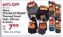 Boscov's Mens POLAR EXTREME Thermal Lined Hats, Gloves, & Socks offer