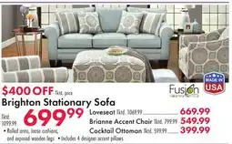 Boscov's Brighton Stationary Sofa offer