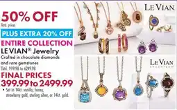 Boscov's LE VIAN Jewelry offer