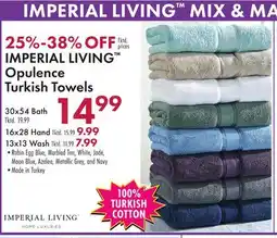 Boscov's IMPERIAL LIVING Opulence Turkish Towels offer