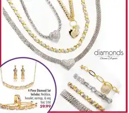 Boscov's 4-Piece Diamond Set offer