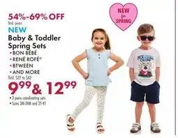 Boscov's NEW Baby & Toddler Spring Sets offer