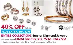 Boscov's ENTIRE COLLECTION Natural Diamond Jewelry offer