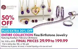 Boscov's ENTIRE COLLECTION Fine Birthstone Jewelry offer