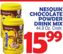 Bravo Supermarkets NESQUIK CHOCOLATE POWDER DRINK MIX offer