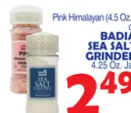 Bravo Supermarkets BADIA SEA SALT GRINDER offer