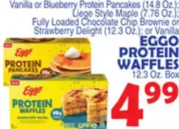 Bravo Supermarkets EGGO PROTEIN WAFFLES 12.3 Oz. Box offer