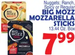 Bravo Supermarkets BIG MOZZ MOZZARELLA STICKS offer