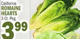 Bravo Supermarkets ROMAINE HEARTS 3 Ct. Pkg offer