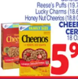 Bravo Supermarkets CHEERIOS CEREAL offer