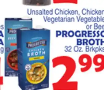 Bravo Supermarkets PROGRESSO BROTH offer