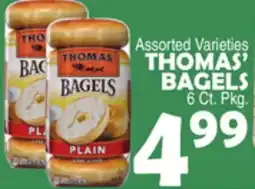 Bravo Supermarkets THOMAS' BAGELS offer