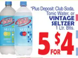 Bravo Supermarkets VINTAGE SELTZER offer