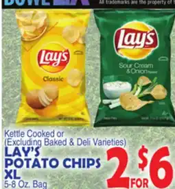 Bravo Supermarkets LAY'S POTATO CHIPS XL offer