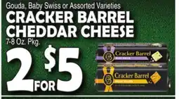 Bravo Supermarkets CRACKER BARREL CHEDDAR CHEESE offer
