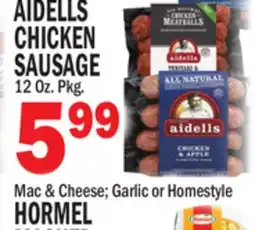 Bravo Supermarkets AIDELLS CHICKEN SAUSAGE offer