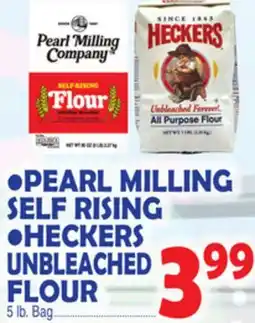 Bravo Supermarkets PEARL MILLING SELF RISING, HECKERS UNBLEACHED FLOUR offer