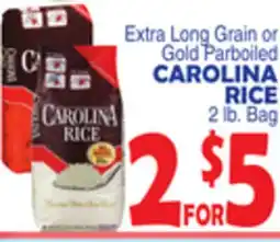 Bravo Supermarkets CAROLINA RICE 2 lb. Bag offer