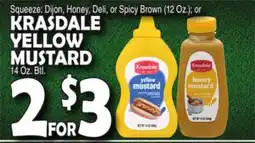 Bravo Supermarkets KRASDALE YELLOW MUSTARD offer