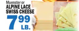 Bravo Supermarkets Alpine Lace Swiss Cheese offer