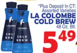 Bravo Supermarkets LA COLOMBE COLD BREW offer