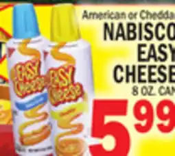 Bravo Supermarkets NABISCO EASY CHEESE offer