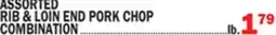 Bravo Supermarkets Rib & Loin End Pork Chop Combination offer