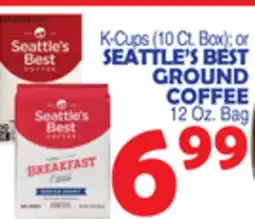 Bravo Supermarkets SEATTLE'S BEST GROUND COFFEE offer
