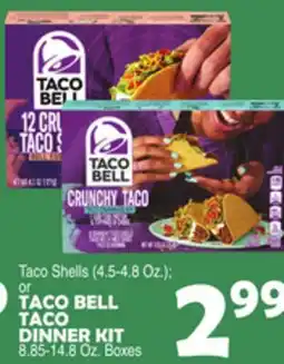 Bravo Supermarkets TACO BELL TACO DINNER KIT 8.85-14.8 Oz. Boxes offer