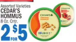 Bravo Supermarkets CEDAR'S HOMMUS offer