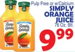 Bravo Supermarkets SIMPLY ORANGE JUICE offer