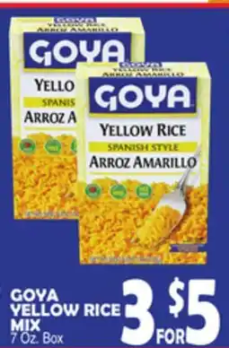 Bravo Supermarkets GOYA YELLOW RICE MIX offer