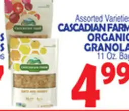 Bravo Supermarkets CASCADIAN FARM ORGANIC GRANOLA offer